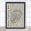 The Rolling Stones Street Fighting Man Shadow Song Lyric Quote Print