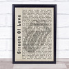 The Rolling Stones Streets Of Love Shadow Song Lyric Quote Print