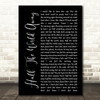 Oasis Half The World Away Black Script Song Lyric Quote Print