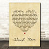 Andy Williams Almost There Vintage Heart Quote Song Lyric Print