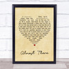 Andy Williams Almost There Vintage Heart Quote Song Lyric Print
