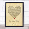 Billy Paul Me And Mrs Jones Vintage Heart Quote Song Lyric Print