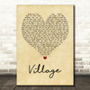 Cam Village Vintage Heart Quote Song Lyric Print