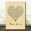 Frank Turner There She Is Vintage Heart Quote Song Lyric Print