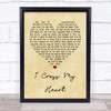 George Strait I Cross My Heart Vintage Heart Quote Song Lyric Print