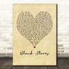 Jay Allen Blank Stares Vintage Heart Quote Song Lyric Print