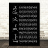 Randy Travis Deeper Than The Holler Black Script Song Lyric Quote Print