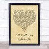 Lionel Richie All Night Long (All Night) Vintage Heart Quote Song Lyric Print