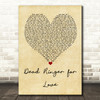 Meat Loaf Dead Ringer for Love Vintage Heart Quote Song Lyric Print