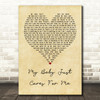 Nina Simone My Baby Just Cares For Me Vintage Heart Quote Song Lyric Print