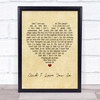 Perry Como And I Love You So Vintage Heart Quote Song Lyric Print