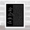 Ray LaMontagne Let It Be Me Black Script Song Lyric Quote Print