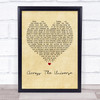 The Beatles Across The Universe Vintage Heart Quote Song Lyric Print