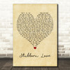 The Lumineers Stubborn Love Vintage Heart Quote Song Lyric Print
