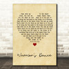 The Prodigy Warrior's Dance Vintage Heart Quote Song Lyric Print