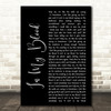 Shawn Mendes In My Blood Black Script Song Lyric Quote Print