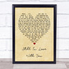 Thin Lizzy Still In Love With You Vintage Heart Quote Song Lyric Print