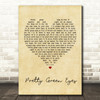 Ultrabeat Pretty Green Eyes Vintage Heart Quote Song Lyric Print