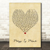 Vance Joy Mess Is Mine Vintage Heart Quote Song Lyric Print