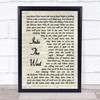 Annie Lennox Into The West Song Lyric Vintage Script Quote Print