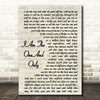 Chesney Hawkes I Am The One And Only Song Lyric Vintage Script Quote Print