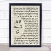 Jim Reeves He'll Have To Go Song Lyric Vintage Script Quote Print
