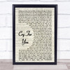 Jodeci Cry For You Song Lyric Vintage Script Quote Print