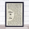 Kenny Loggins Celebrate Me Home Song Lyric Vintage Script Quote Print