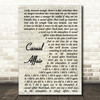 Panic! At The Disco Casual Affair Song Lyric Vintage Script Quote Print