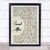 Panic! At The Disco Casual Affair Song Lyric Vintage Script Quote Print