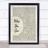 Tesla What You Give Song Lyric Vintage Script Quote Print