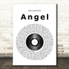 Aerosmith Angel Vinyl Record Song Lyric Quote Print