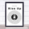 Andra Day Rise Up Vinyl Record Song Lyric Quote Print