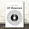 Andy Griggs If Heaven Vinyl Record Song Lyric Quote Print