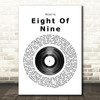 Ataris Eight Of Nine Vinyl Record Song Lyric Quote Print