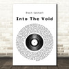 Black Sabbath Into The Void Vinyl Record Song Lyric Quote Print