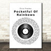 Elvis Presley Pocketful Of Rainbows Vinyl Record Song Lyric Quote Print