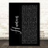 The Killers Human Black Script Song Lyric Quote Print
