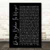 The Lovin' Spoonful Do You Believe In Magic Black Script Song Lyric Quote Print