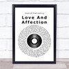Joan Armatrading Love And Affection Vinyl Record Song Lyric Quote Print