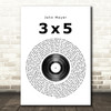 John Mayer 3x5 Vinyl Record Song Lyric Quote Print