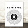 Kid Rock Born Free Vinyl Record Song Lyric Quote Print