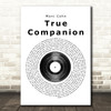 Marc Cohn True Companion Vinyl Record Song Lyric Quote Print