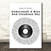 Seasick Steve Underneath A Blue And Cloudless Sky Vinyl Record Song Lyric Print