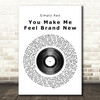 Simply Red You Make Me Feel Brand New Vinyl Record Song Lyric Quote Print