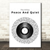 The Rifles Peace And Quiet Vinyl Record Song Lyric Quote Print