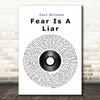 Zach Williams Fear Is A Liar Vinyl Record Song Lyric Quote Print