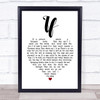 Bread If Heart Song Lyric Quote Print