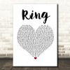 Cardi B Ring Heart Song Lyric Quote Print