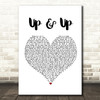 Coldplay Up&Up Heart Song Lyric Quote Print